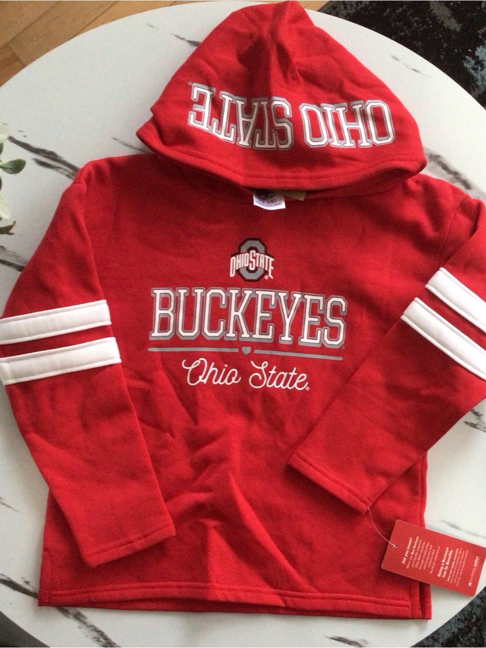 Buckeyes Kids Red Hoodie Shirt